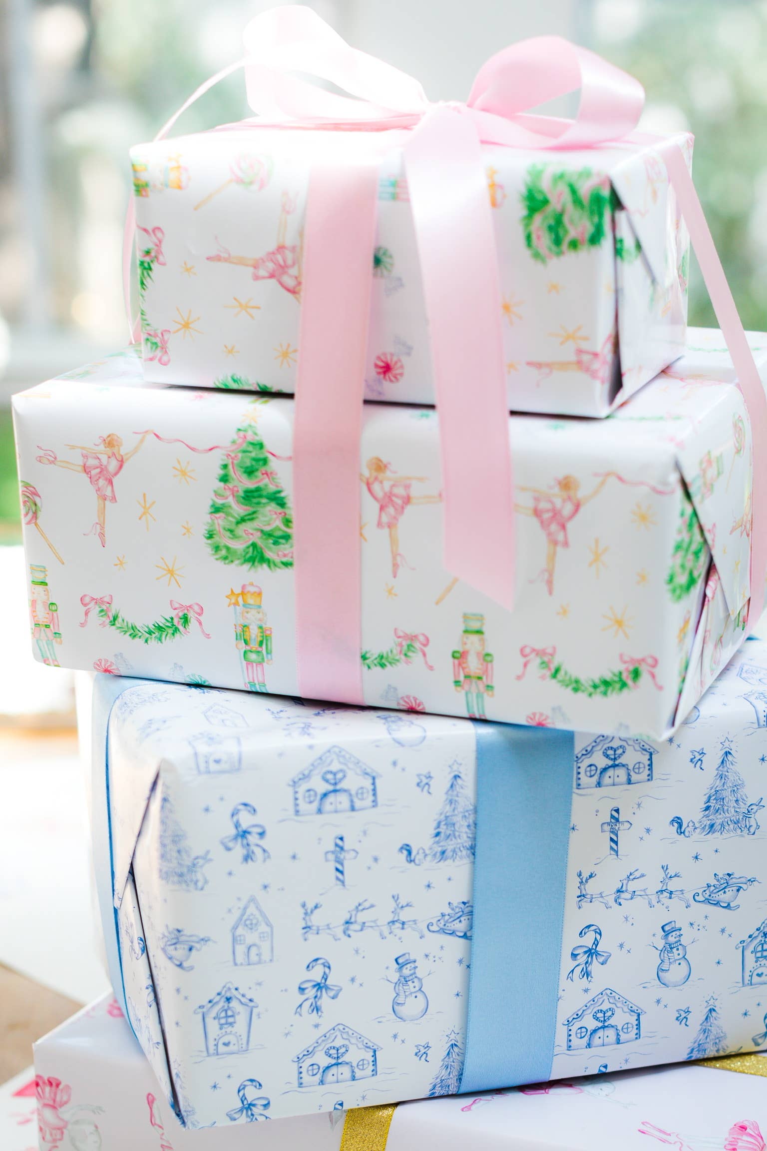 Image of Pearly Gates Designs - Winter Wonderland Toile Wrapping Paper